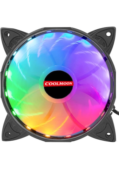 Coolmoon Rgb 12Cm Kasa Fanı 12V 4Pinli 120Mm Sessiz Kasa Fan