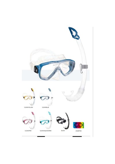 Cressi Onda Maske Mexico Şnorkel Seti Clear-blue Clear - Blue