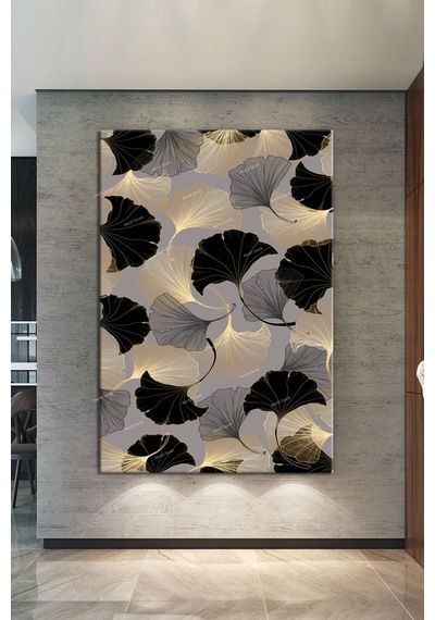 Yapraklar Dekoratif Sanatsal Kanvas Tablo (8 Farklı Ölçü) 120 x 80