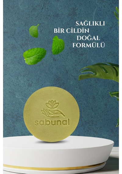 Sabunal Mentollü Nane Sabunu - Ferahlatıcı Yağlı Cilt ve Saç Temizleme Sabunu 100 G