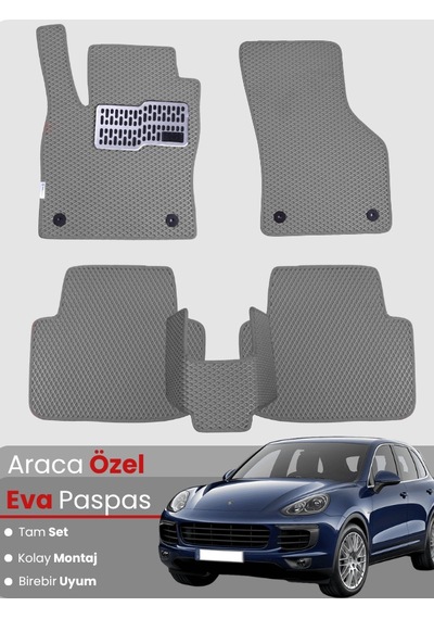 Porsche Cayenne 2011-2017 Uyumlu Eva Paspas Tam Set Araca Özel,oto Paspas 607