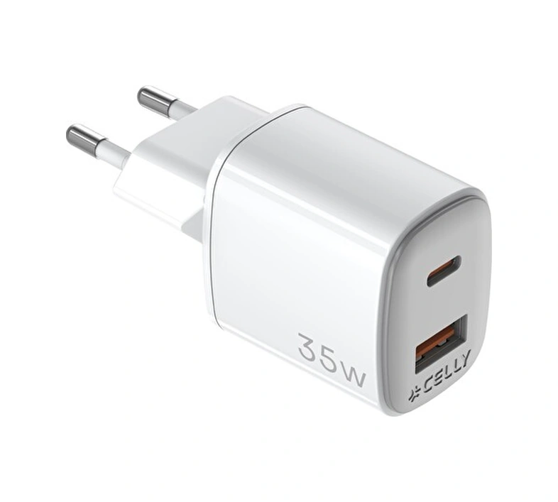 Celly Up Tc Usb Ve Usb-c 35w Beyaz Duvar Şarjı -