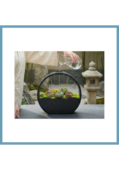 Bezos 3d Baskı Self-watering Planter - Kendi Kendini Sulayan Saksı-siyah Mbt06 Standart