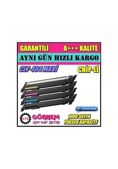 Samsung Uyumlu C430 / C480 / C480Fw / C432 / C482 Clt-C404S Toner Mavi