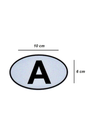 Etiketçilere Özel Reflektif Sticker A Avusturya Harfi Sticker