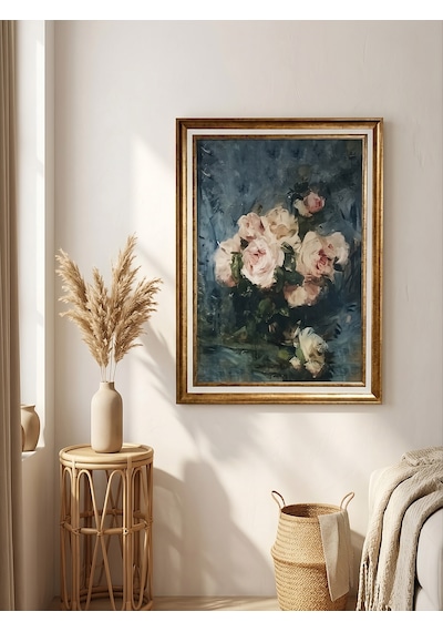 Vintage Gold Çerçeveli Tablo 60x80 Cm