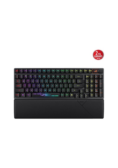 Asus Rog Strıx Scope Iı 96 Wl/rx Red/abs/tr Wıreless Oyun Klavyesi: Üç Modlu Bağlantı, Rog Rx Optik Anahtarlar, Pbt Tuş Kapakları, Silikon Yalıtım, Ek