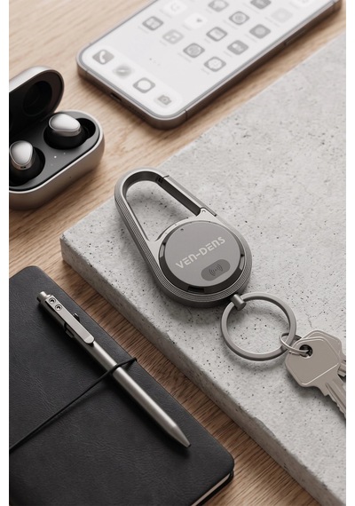 Ven-dens Vd-tag005 Find My Uyumlu Bluetooth Eşya Takip Cihazı, Sesli Kayıp Eşya, Siyah