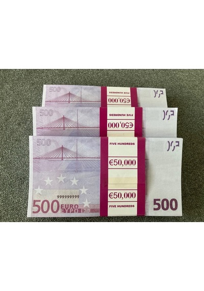 Aykar Yeni 1000 Adet 500 Euro Geçersiz Eğlence Oyun Şaka Düğünde