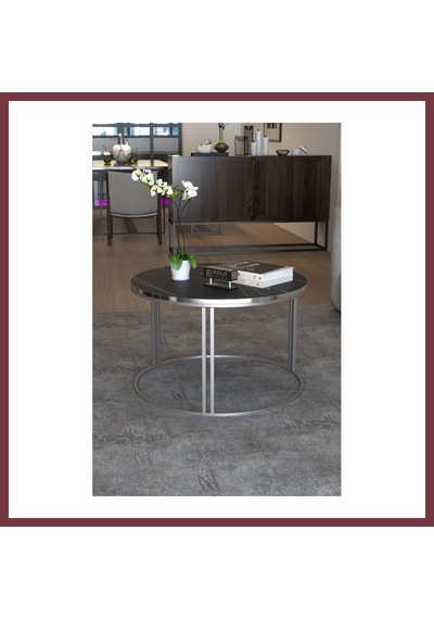 Storeşahin Special Orta Sehpa Bendir Siyah 70 Cm Shn0720