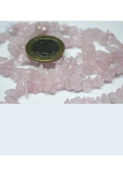 Pembe Kuvars Kırık Doğal Taş Dizisi
