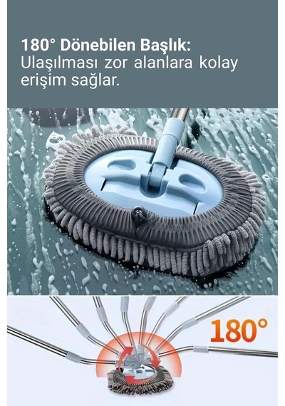 Çok Fonksiyonlu Mikrofiber Araba Yıkama Fırçası Teleskopik Uzun Saplı Detay Fırçası Oto Araç Mopu Diğer