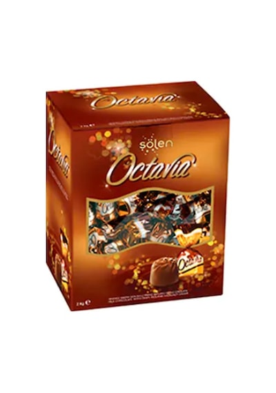 Şölen Octavia Fındıklı Krema Dolgulu Pirinç Patlaklı Sütlü Çikolata 2 KG