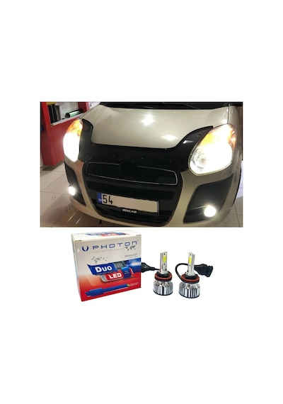 Fiat Doblo D3 Led Xenon Uzun Far Ampulü H1 Duo Yeni Seri Beyaz 2010-2015