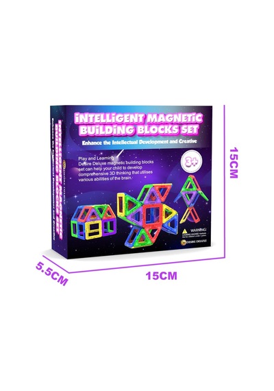 Desire Deluxe Manyetik Blok Seti / Stem &amp Montessori Eğitim Seti / Okul Öncesi Ve İlkokul Çocukları İçin Sın