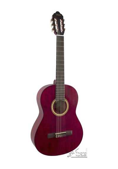Valencia Vc204Twr Klasik Gitar - Şeffaf Şarap Kırmızı Mat