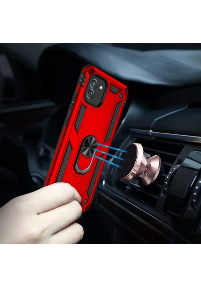 Zore Galaxy Uyumlu A03 Kılıf Vega Kapak - Kırmızı Kirmizi