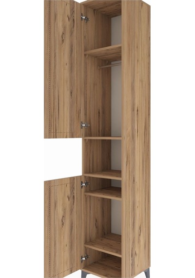 Hyperion Dolap 5 Raflı 2 Kapaklı Tek Askılı 44x44x243 Çam-çam Çam Hyperion Dolap 5 Raflı 2 Kapaklı Tek Askılı 44x44x243 Çam-çam Çam
