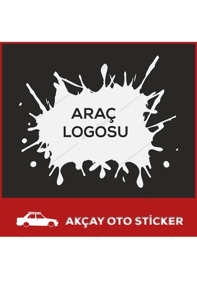 Tüm Araçlara Uygun Uyarı Boya Sıçraması Sticker Uyarı Araç Sticke