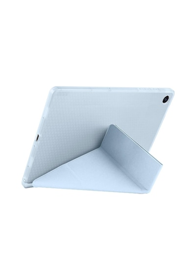 Samsung Uyumlu Galaxy A11+ Plus Uyumlu Standlı Tablet Kılıfı + Kablosuz Klavye Mouse Set Mavi Diğer