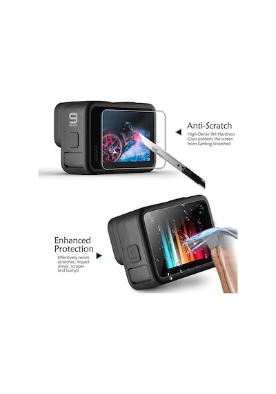 Gopro Hero 9 Black İçin Ekran Lens Koruma Seti
