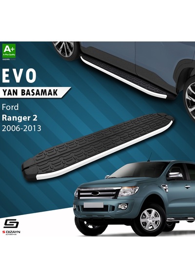 S-dizayn Ford Ranger 2 Evo Aluminyum Yan Basamak 193 Cm 2006-2013