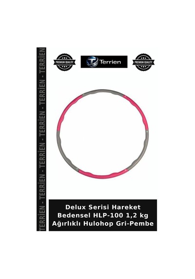 Delux Serisi Hareket Bedensel Hlp-100 1,2 Kg Ağırlıklı Hulohop Gri-pembe