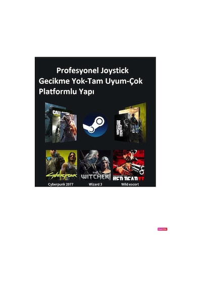 Wireless Kablosuz Pc Android Apple Uyumlu iOS Switch Tv Gamepad Ve Telefon Tutucu Siyah