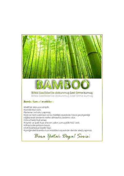 Bamboo Bebek Ve Çocuk Yatağı Park Yatak Anne Yanı Ve Bebek Yatakları Bambu Lüx 10 Cm Özel Model:meva121 50 x 100 CM