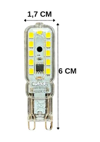 5w 6500k Beyaz Işık G9 Duylu Led Kapsül Ampul Standart