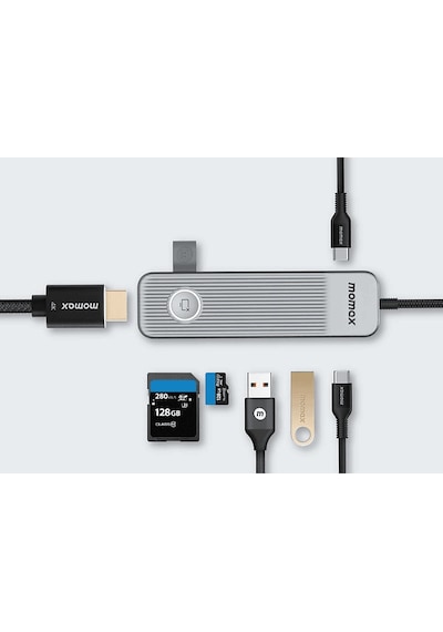 Momax DH17E Onelink 7 In 1 USB-C Çoklayıcı Hub