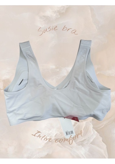 Susie Önü 4 Düğmeli Açılabilen Üstün Kalite Dikişsiz Lazer Balens Buz Mavisi