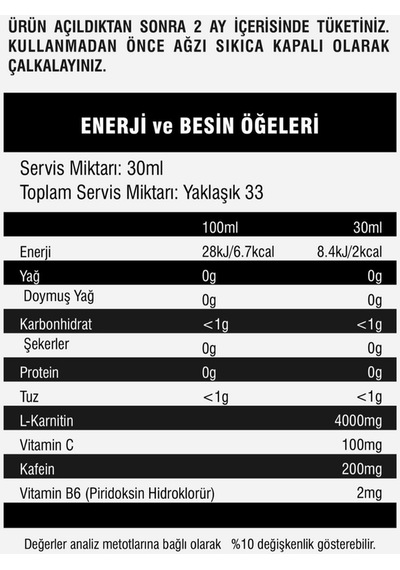 Mustang Nutrition L-carnitine 4000 Mg 1000 Ml 2 Li Avantaj Paketi 33 Servis Limon + 2 X L-karnitin Shot Hediyeli