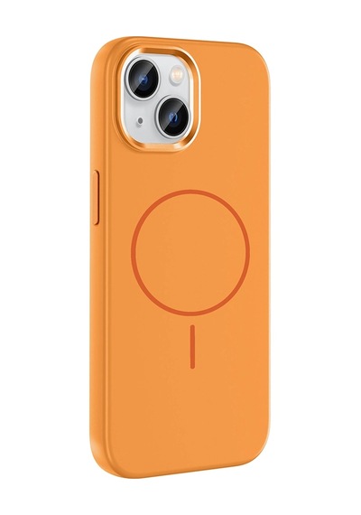 Apple Uyumlu iPhone 15 Kılıf M-safe Şarj Özellikli Metal Kamera Çerçeveli Zore Edi Silikon Kapak