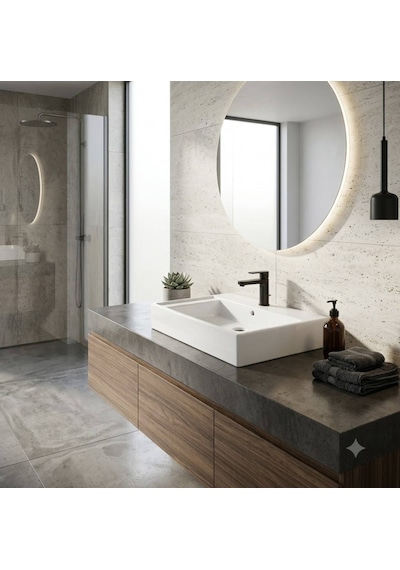 Serel - Minimal Dikdörtgen Lavabo 70 Cm Beyaz - 2027tds000 Diğer