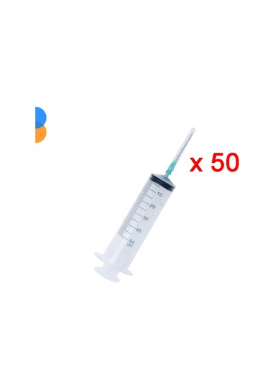 Genject 50ml 3p Contalı 3p Yeşil İğneli Enjektör 50'li Kutu