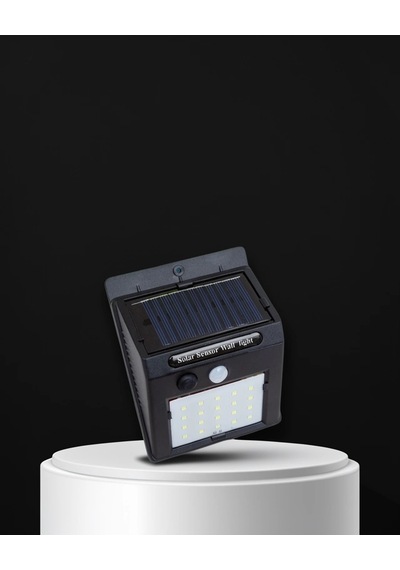 Sensörlü 20 Led Güneş Enerjili Duvar Lambası 3 Metre Algılama