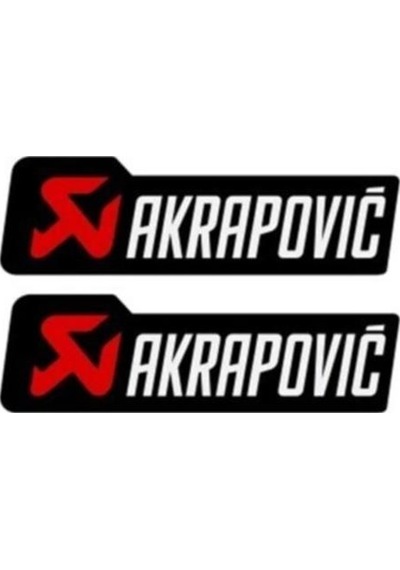 Damla Sticker Akrapovic 2 Li 4.5cm x 3.5 Cm Motosiklet Aksesuar