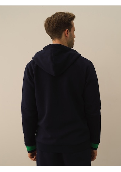 Xint Lacivert Regular Fit Kapüşonlu Pamuklu Sweat Mont 350174