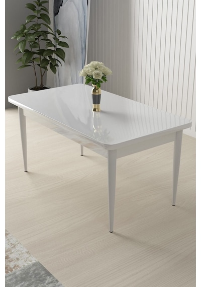 Canisa Concept Arp Serisi 70x110 Sabit Mutfak Masası Takımı Beyaz Masa 4 Pembe Sandalye Masa Beyaz/ Sandalyeler Pembe Canisa Concept Arp Serisi 70x110 Sabit Mutfak Masası Takımı Beyaz Masa 4 Pembe Sandalye Masa Beyaz/ Sandalyeler Pembe