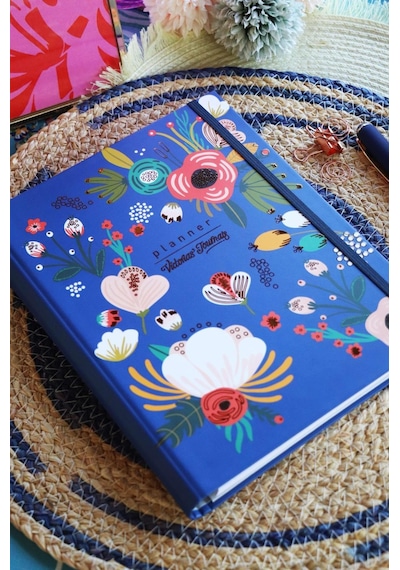 Vj Gsp Ayraçlı Planlayıcı Defter 17x23 100 Gr. Haftalık 112 Sf.+todo 30 Sf.+noktalı 50 Sf. Lacivert