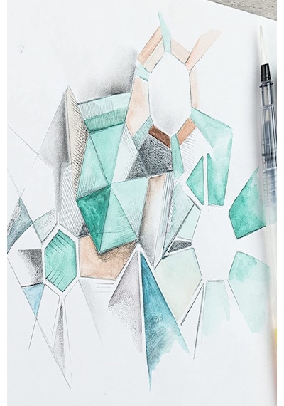 Cretacolor 6'lı Aquarell Sulandırılabilir Fırçalı Karakalem Eskiz Çizim Kalemi Seti