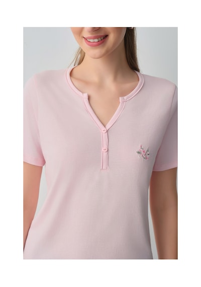 Suwen Jade Pamuklu Pijama Takımı Wsh105100251075 Mavi
