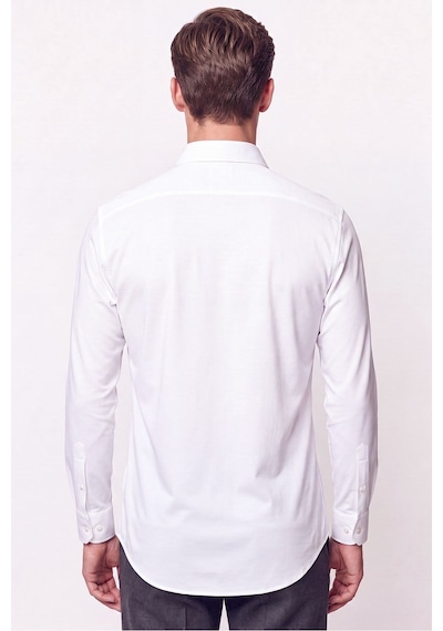 Slim Fit Pamuklu Beyaz Gömlek G 1607