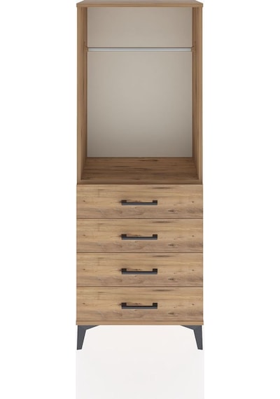 Arges Dolap Tek Raflı 4 Çekmeceli Tek Askılı 60x30x163 Çam-çam Atlas Çam Arges Dolap Tek Raflı 4 Çekmeceli Tek Askılı 60x30x163 Çam-çam Atlas Çam