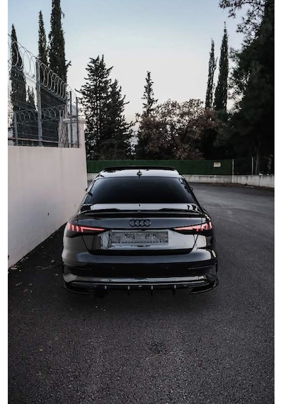 Audi A3 Sedan Sportback Advanced 2020-2024 Arka Difüzör Sportif Tampon Eki