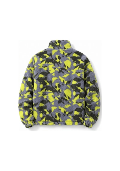 Genius Store Oversize Peluş Erkek İçi Polarlı Tam Fermuarlı Sherpa Sonbahar Kış Kadın Polar Sweatshirt Oversıze-pelus Sarı