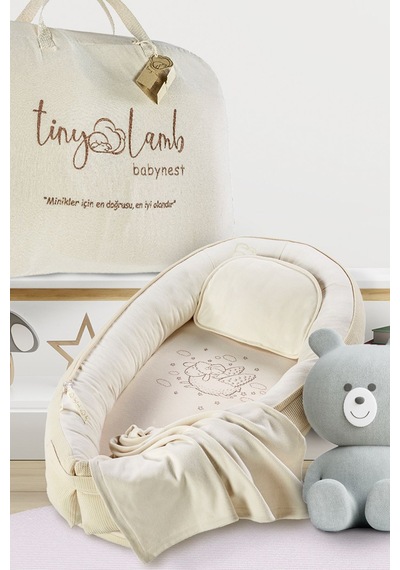 5 Parça Cocoon Unisex Uyku Seti Bebek Yuvası Babynest Seti