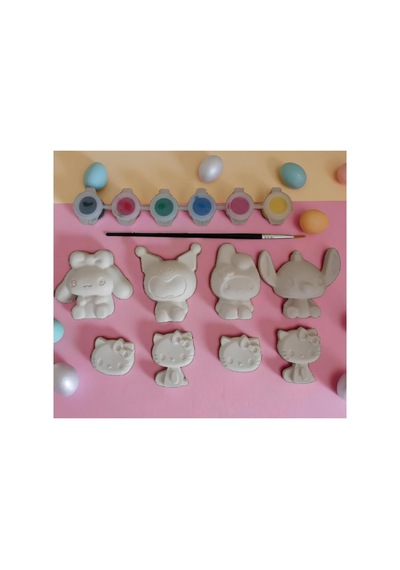 Sanrio Kuromi My Melody Cinnamoroll Hello Kitty Sevimli Taş Boyama Figür Çocuk Gelişimi Taş Boyama