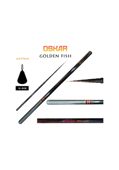 Oskar Special Gold Fish Kısa Karbon Göl Kamışı 720cm